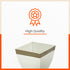 MYLA Metal Square Planters / Pots for Garden / Balcony | Medium – White & Bronze - Set of 5